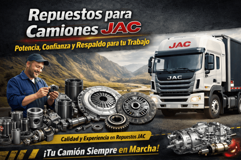 Repuestos para camiones JAC: potencia, confianza y respaldo para tu trabajo diario