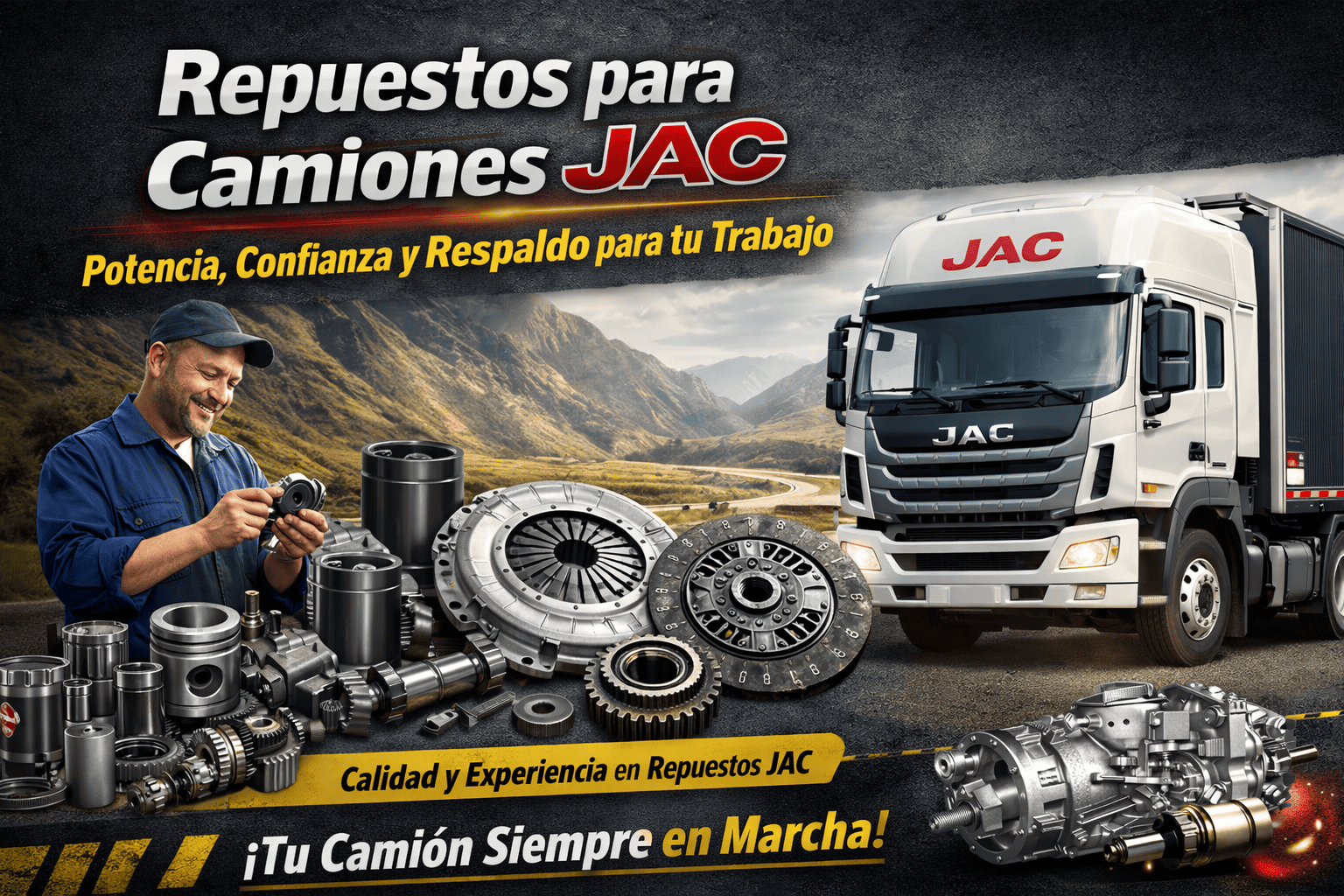 Repuestos para camiones JAC: potencia, confianza y respaldo para tu trabajo diario