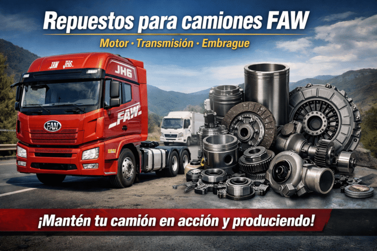 Repuestos para camiones FAW: la clave para mantener tu camión trabajando y produciendo en Colombia