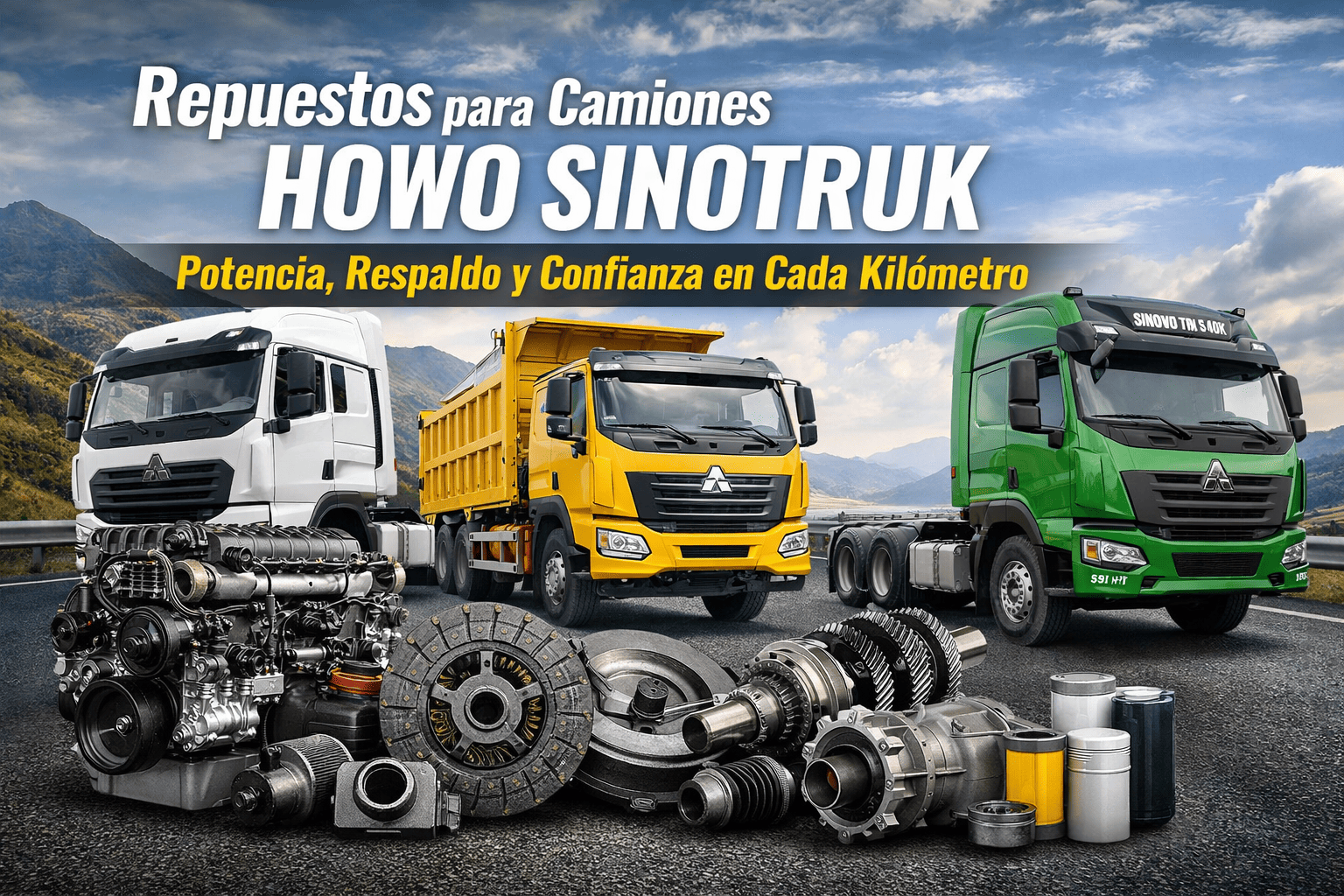 Repuestos para camiones HOWO SINOTRUK: potencia, respaldo y confianza en cada kilómetro