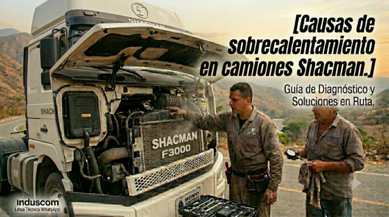 Recalentamiento de camiones Shacman