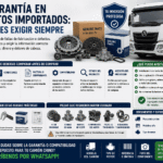 Garantía en repuestos importados: qué debes exigir siempre