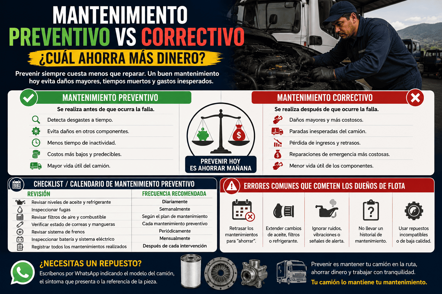Mantenimiento preventivo vs correctivo: cuál ahorra más dinero
