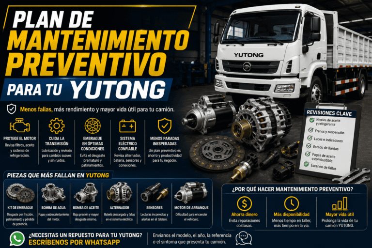 Plan de mantenimiento preventivo para tu YUTONG