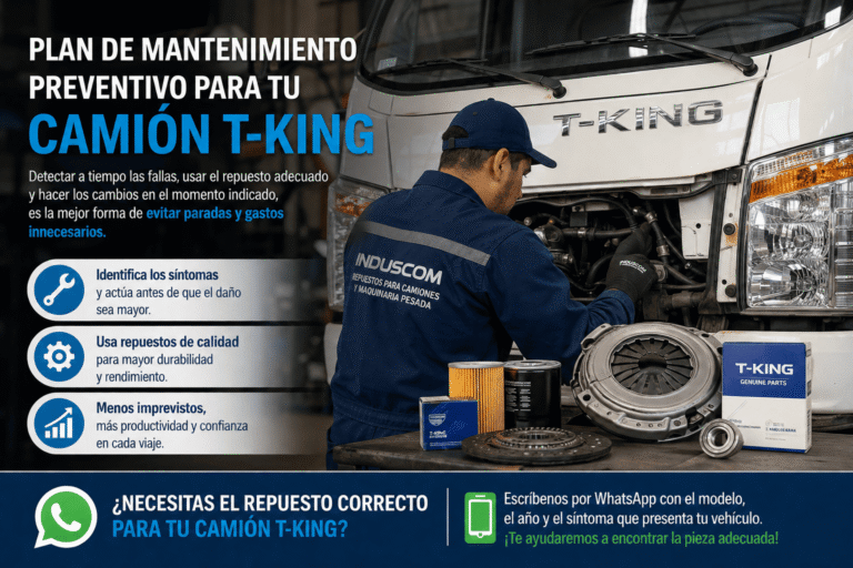Plan de mantenimiento preventivo para tu camión T-KING