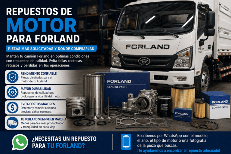 Repuestos de motor para Forland: piezas más solicitadas y dónde comprarlas