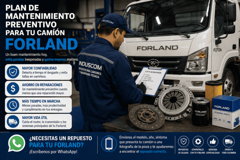 Plan de mantenimiento preventivo para tu camión Forland