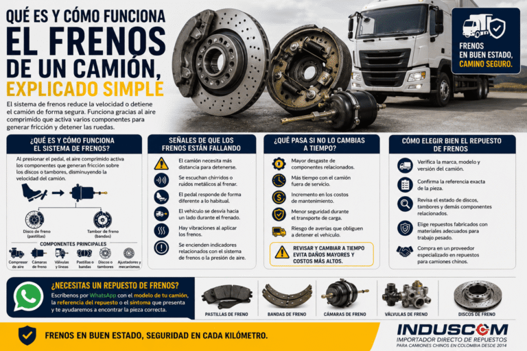 Qué es y cómo funciona el Frenos de un camión, explicado simple