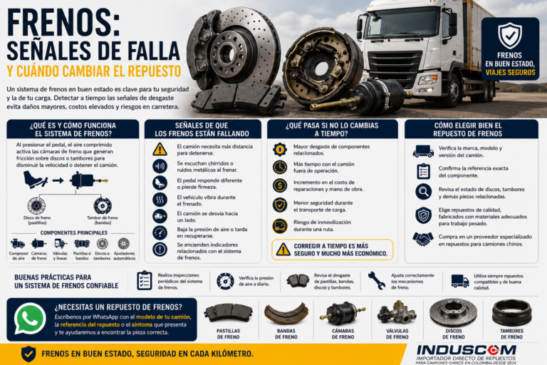 Frenos: señales de falla y cuándo cambiar el repuesto