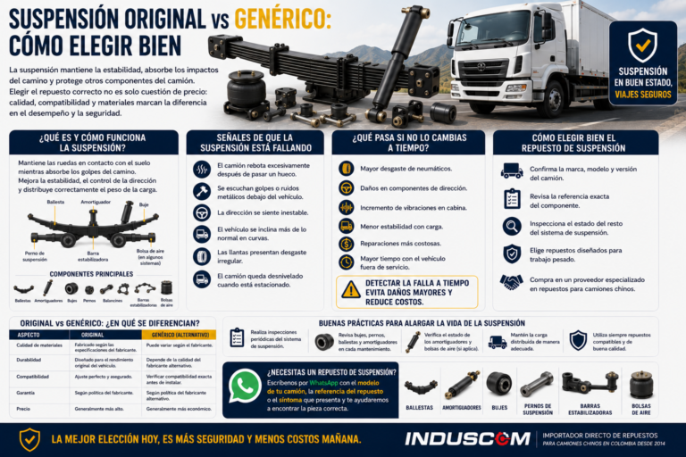 Suspensión original vs genérico: cómo elegir bien