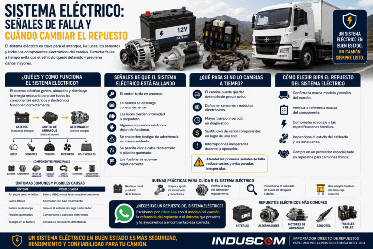 Sistema eléctrico: señales de falla y cuándo cambiar el repuesto