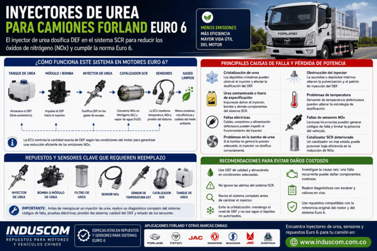 Inyectores de urea para camiones Forland Euro 6