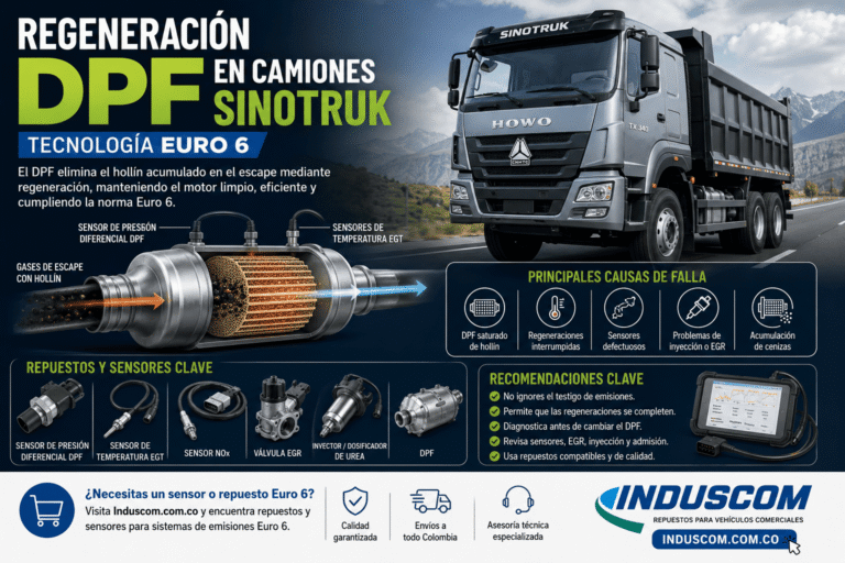 Regeneración DPF en Camiones Sinotruk Euro 6
