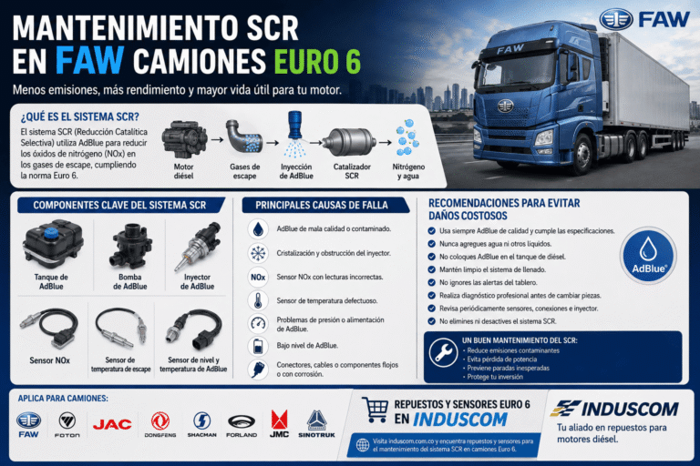 Mantenimiento SCR en Camiones FAW Euro 6