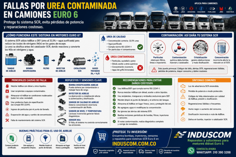 Fallas por Urea Contaminada en Camiones Euro 6