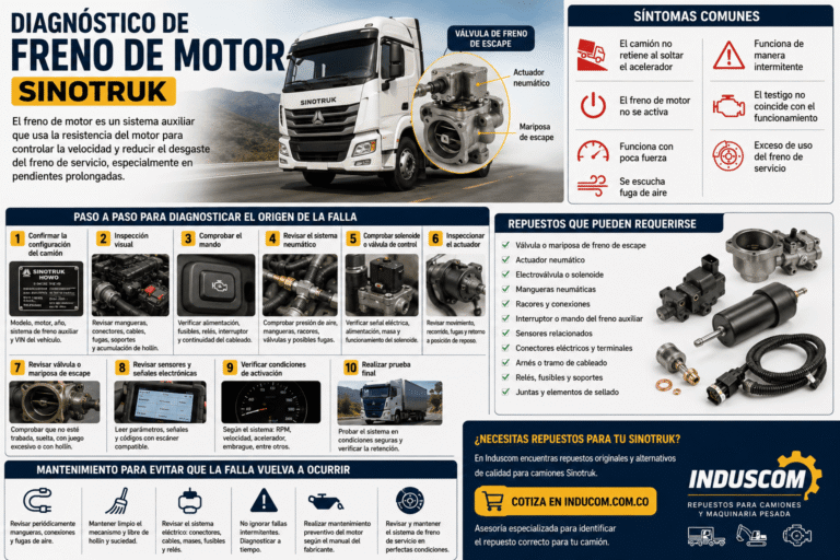 Diagnóstico de freno de motor Sinotruk