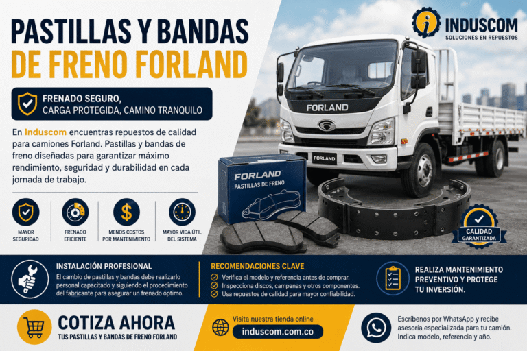 Comprar Pastillas y Bandas de Freno Forland