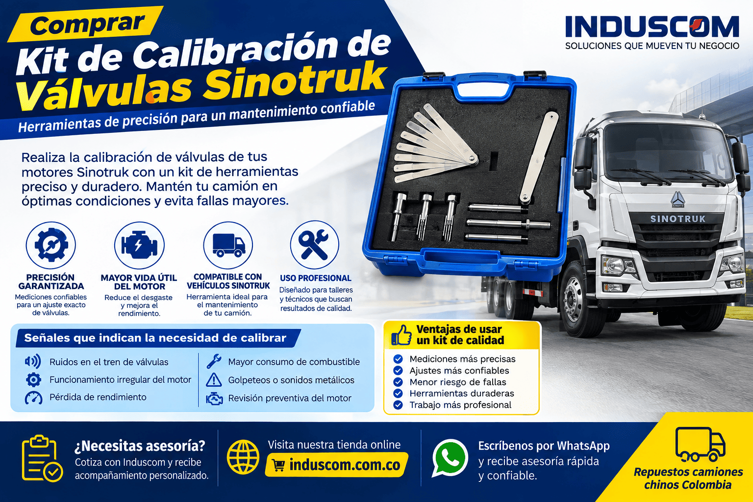 Comprar Kit de Calibración de Válvulas Sinotruk