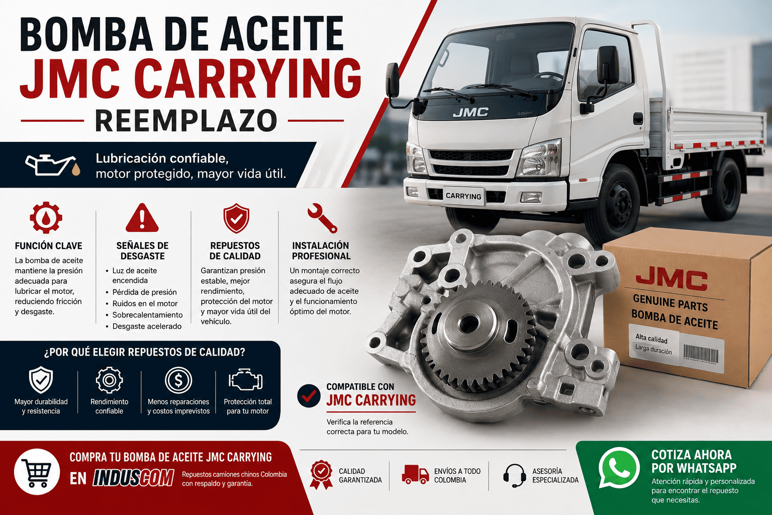 Bomba de Aceite JMC Carrying