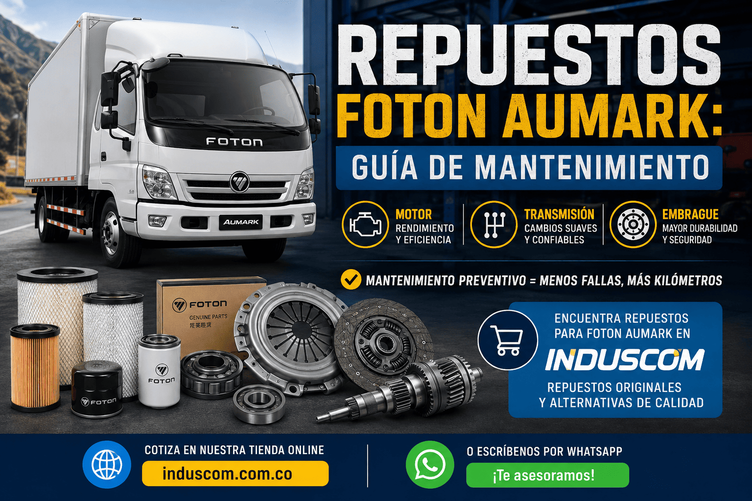 Repuestos Foton Aumark: Guía de Mantenimiento