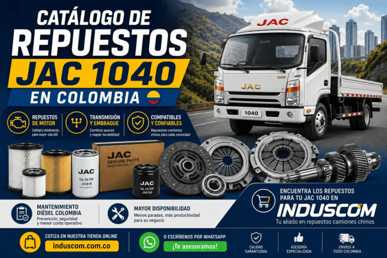 Catálogo de Repuestos JAC 1040 en Colombia