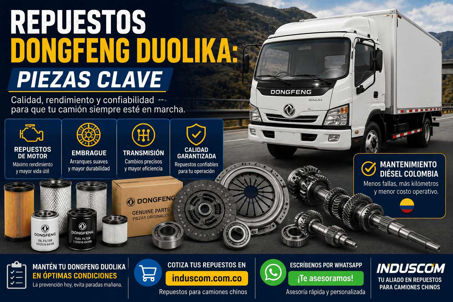 Repuestos Dongfeng Duolika: Piezas Clave